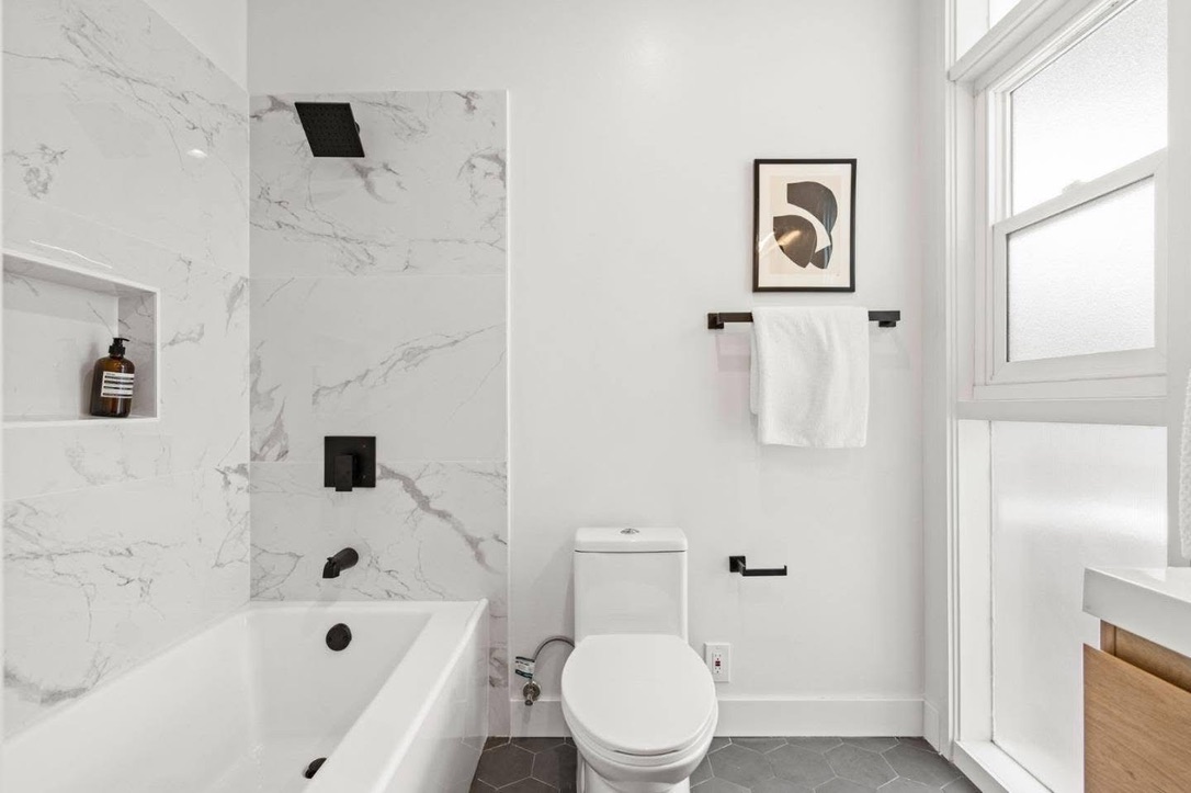 Spacious ADU bedroom with natural lighting